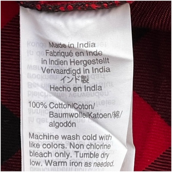 Madewell Flannel Tie-Front Shirt in Buffalo Check XXS - Picture 11 of 12